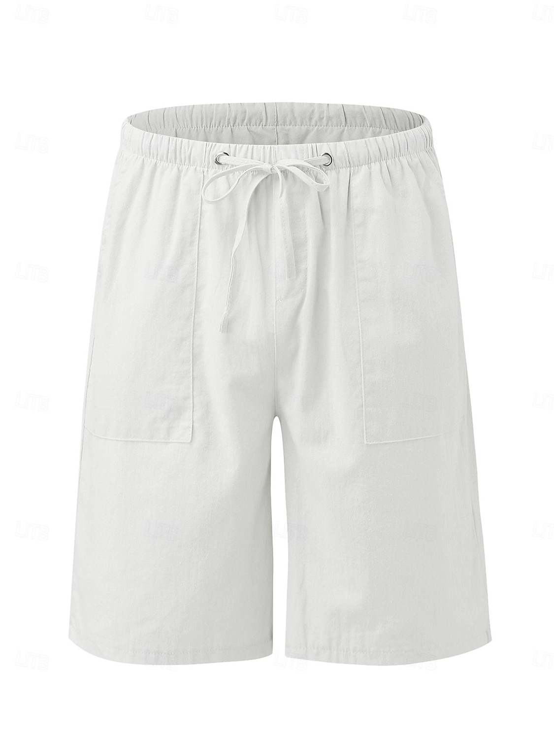 Per donna Pantaloni capri Shorts Shorts di Lino Pantaloncini Estivi Vacanza Moda Essenziale Lunghezza al ginocchio Vita media Semplice Coulisse Tasca Elastico in vita Leggero Traspirante Inelastico del 2026 a $19.99 –P3