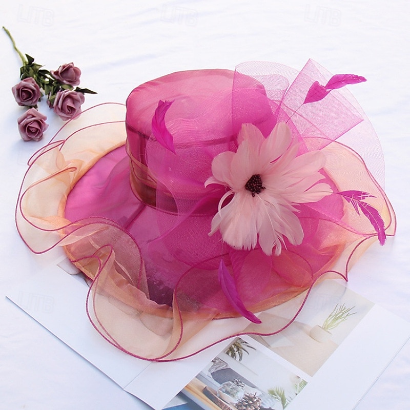Derby Hut Kirchenhut Kentucky Derby Hut Dame Edelfrau Kostüm Damen Derby Ascot Pferderennfestival Erwachsene Hut Frühling & Sommer 2026 - $41.99 –P8