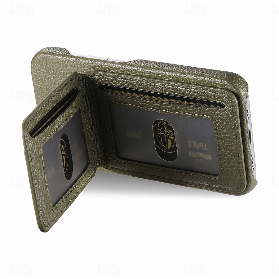 telefono Custodia Per Samsung Galaxy S26 S26 Plus S26 Ultra Copertura Posteriore con Supporto Cavalletto Slot per Carte Retrò TPU Pelle PU del 2026 a $17.99 –P4