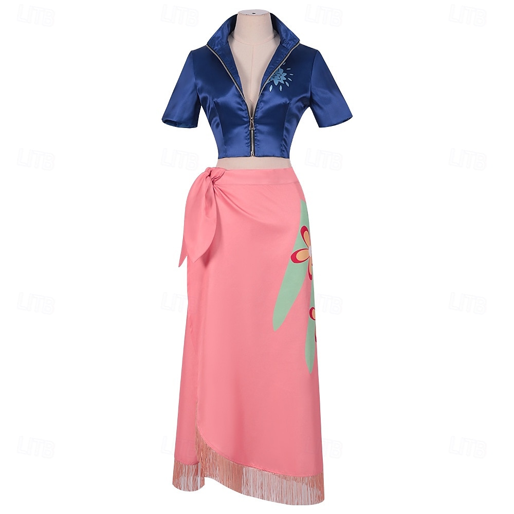 Avventuriero dell'oceano Pirata di Cappello di Paglia Anime Abiti Mascherata Abiti Cosplay Halloween Anime Expo Top Gonna Costume Per Per donna Adulti del 2026 a $66.99 –P2