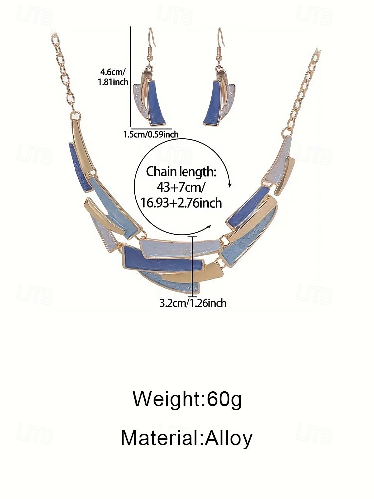 Women's Bohemia Alloy Necklace and Earring Set, Multi-Color, Stylish and Elegant Design, Ideal for Daily Use, Vacation and Travel 2026 - $14.99 –P8