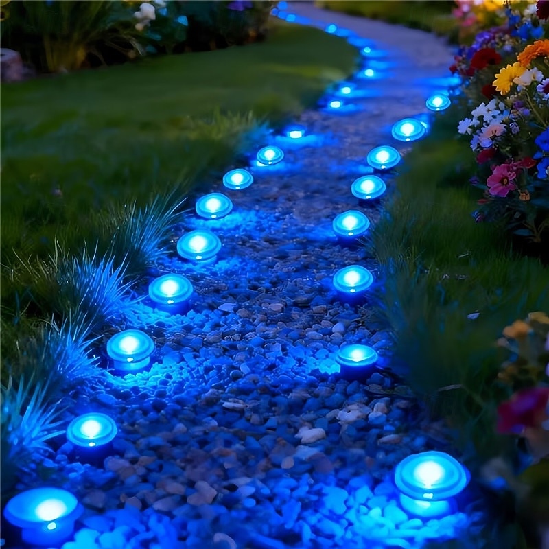 Solar-Powered Led Path Garden Lights  Purple Fairy Lights 30LED IP44 Waterproof  And Durable Recessed Outdoor Garden Lights Suitable For Decorative Lighting Of Walkways Lawns, Camping Parties 2026 - $34.99 –P22