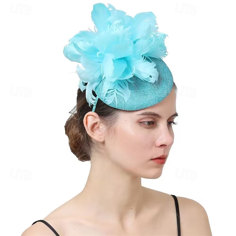 Fascinators Flax Wedding Birthday Elegant Vintage Cute With Feather Floral Headpiece Headwear 2026 - $28.99 –P9