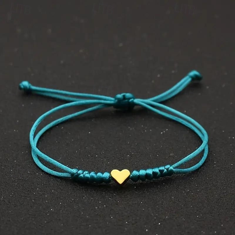 Corda intrecciato Amore Moda Personalizzato Lega Gioielli braccialetto Nero / Giallo / Rosa Per Quotidiano Regalo Ferie del 2026 a $1.49 –P4