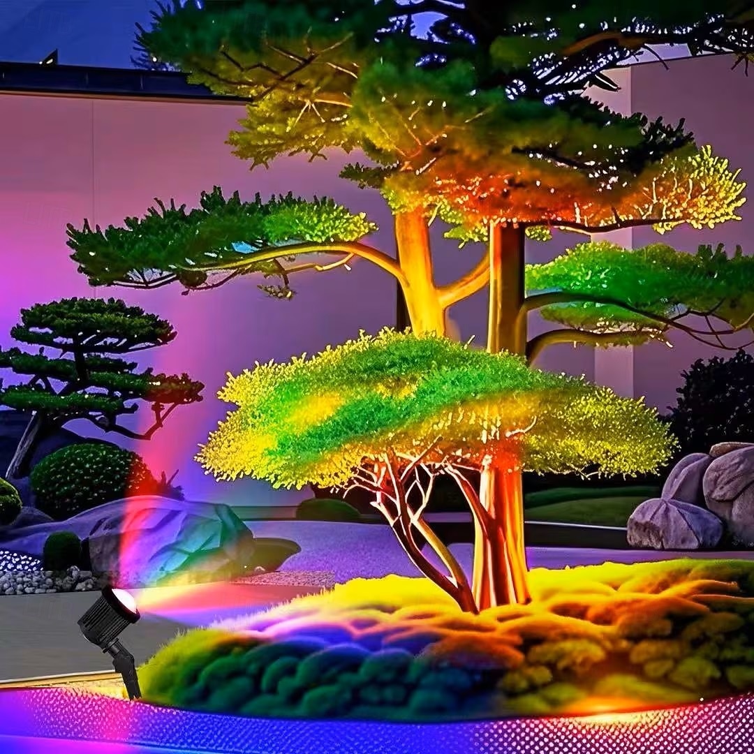 2-in-1 Solar-LED-Gartenstrahler, wasserdicht, für den Außenbereich, COB-Lampe, Hofbeleuchtung, Landschaftsbeleuchtung, Baumbeleuchtung, Parkbeleuchtung, Villenbeleuchtung, Gartenwegbeleuchtung, 2026 - $48.99 –P2