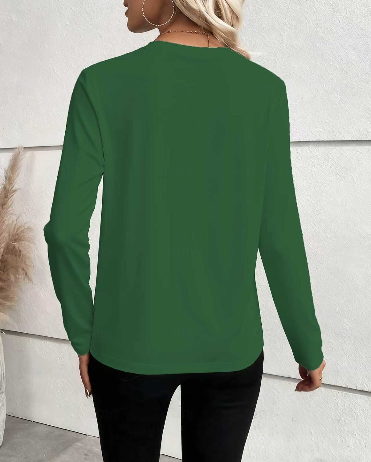 Damen T Shirt T-Shirt Knöpfe Einfach Mode Stilvoll Klassisch Kurzarm Rundhalsausschnitt Normale Oberteile Täglich Ausgehen Wochenende Blau Schwarz Weiß Rote Grün Sommer Frühling Herbst 2026 - $21.99 –P13