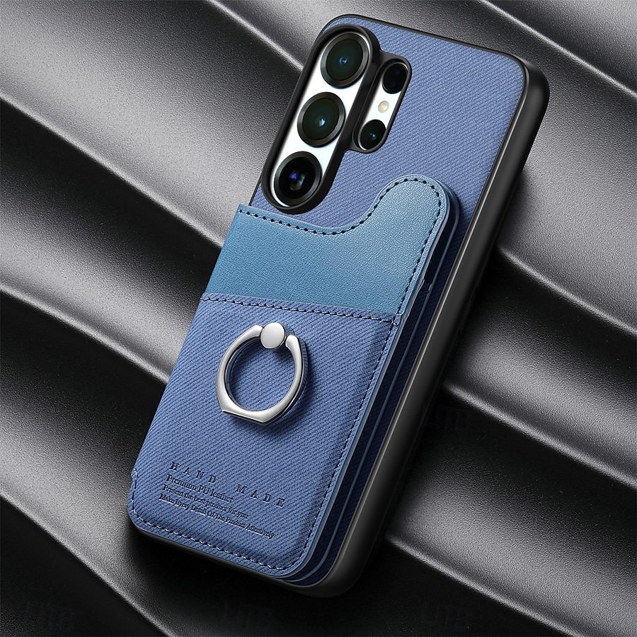 telefon fodral Till Samsung Galaxy S26 S26 Plus S26 Ultra Skal med stativ Ringhållare Ringspänne Kontor / företag TPU PU läder 2026 - $17.99 –P12