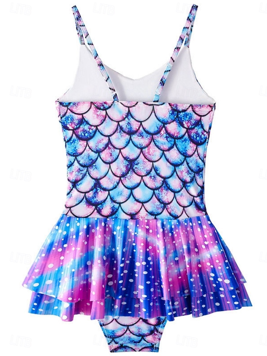 Kinder Mädchen Badeanzug Outdoor Strand Grafik Urlaub Tropisch Mode Badeanzüge Ab 4 Jahren Sommer Blau Purpur 2026 - $21.99 –P3