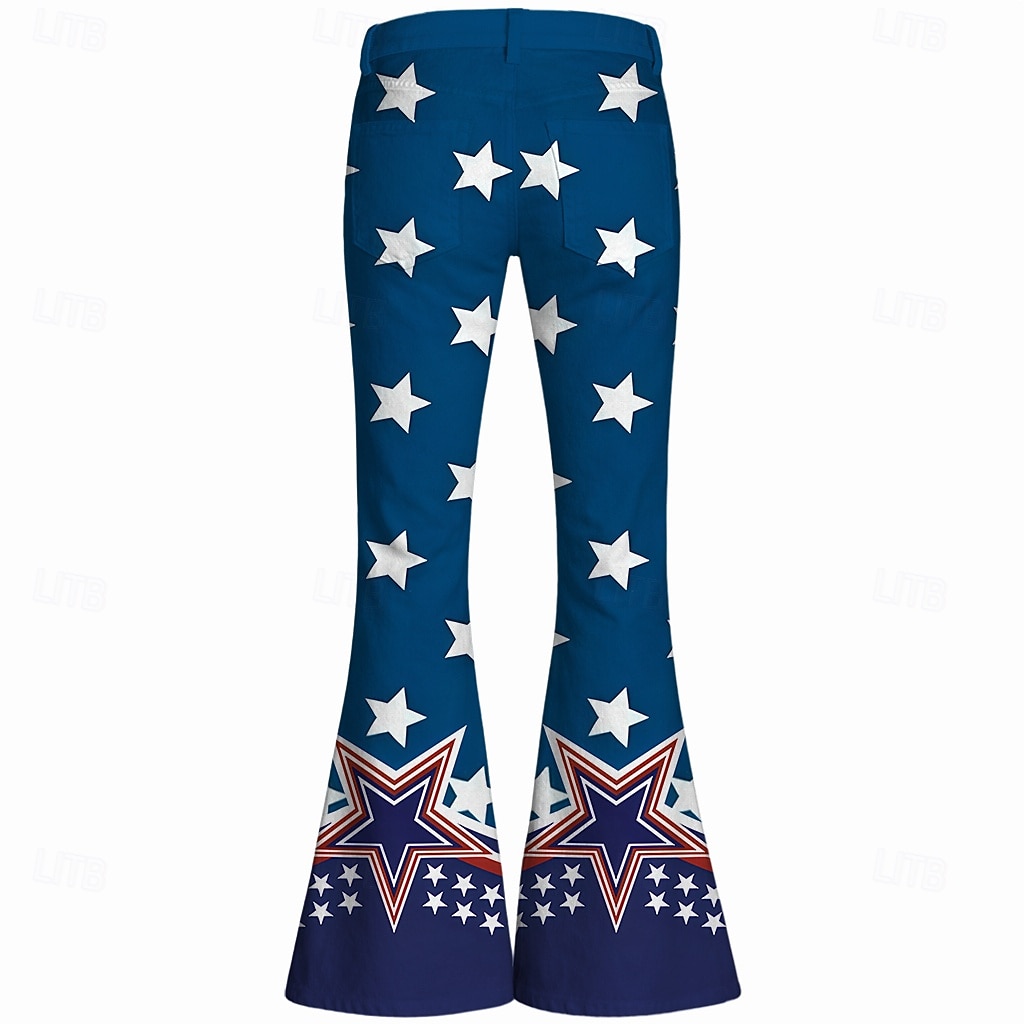 250° anniversario USA Retrò Vintage Anni '70 Pantaloni Pantaloni a zampa d'elefante Hippie Disco Vita alta Costume Per donna Mascherata 4 Luglio Feste Giorno dell'Indipendenza Adulti Pantaloni del 2026 a $35.99 –P3