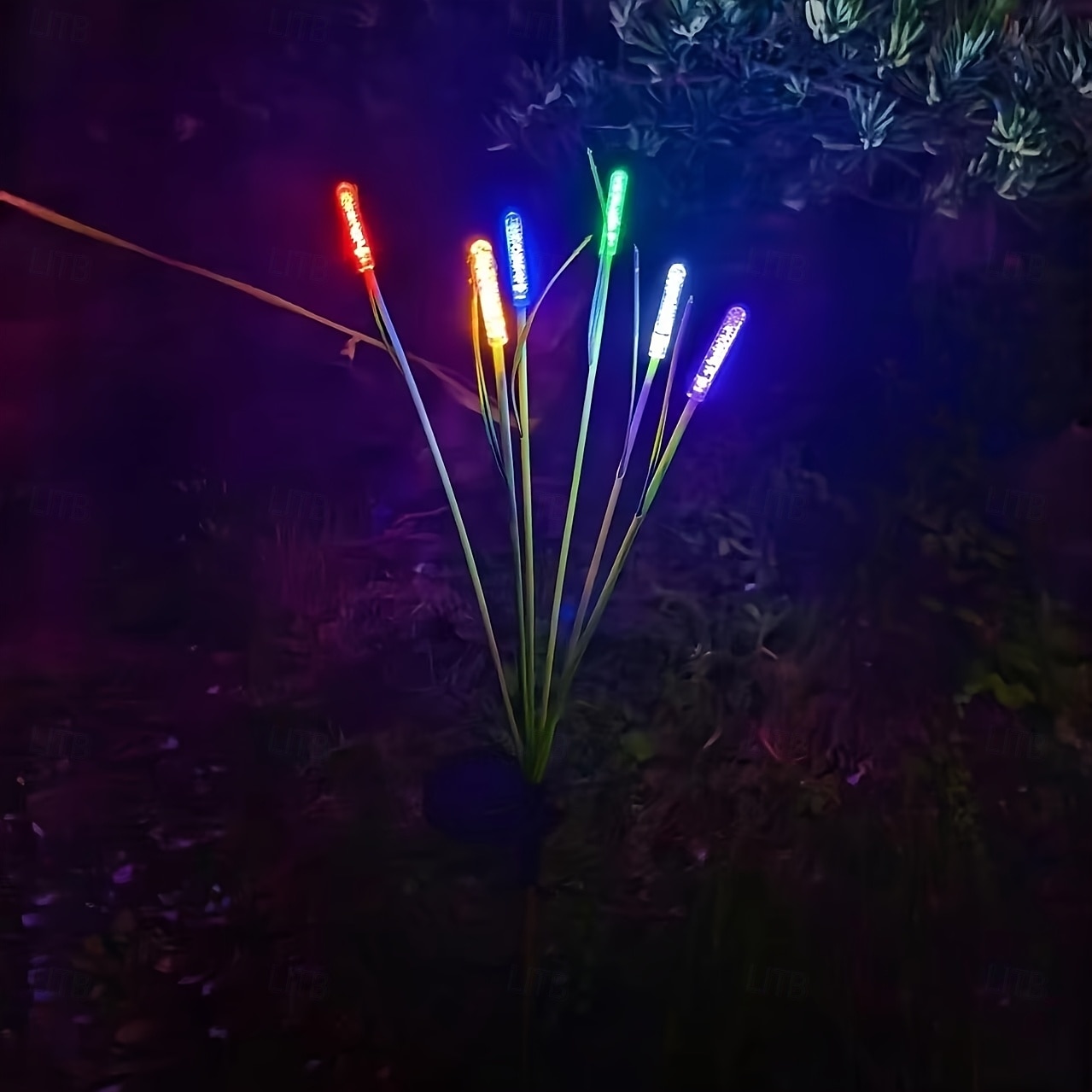 2 luces solares de exterior con forma de estaca de burbujas de 10 cabezas, impermeables, con LED oscilantes para jardín, patio, césped, camino, villa, fiesta, cumpleaños, vacaciones e iluminación de 2026 - $23.99 –P6