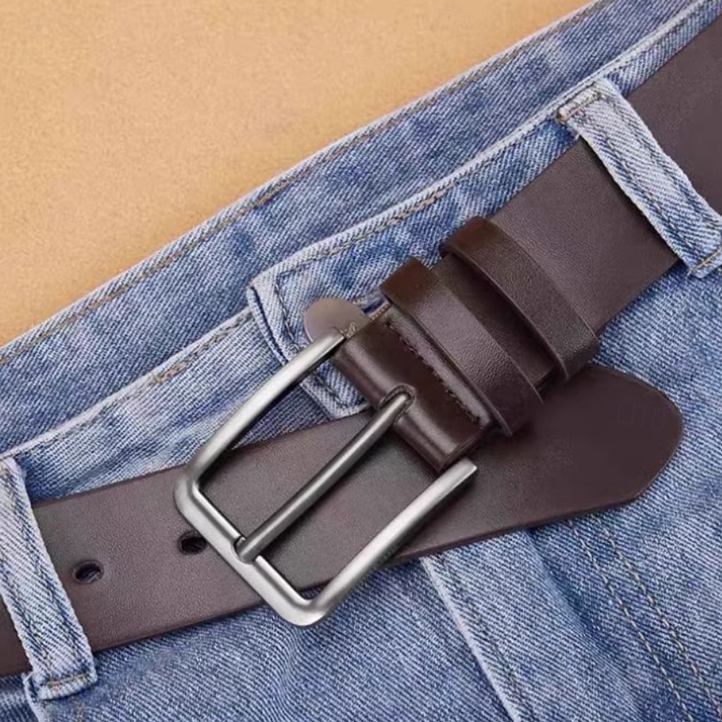 Homme Ceinture Boucle automatique Cuir Chrome Streetwear Contemporain Classique Loisir Couleur Unie Noir Marron Quotidien Affaires Formel Ceinture Taille de 2026 ? $16.49 –P6