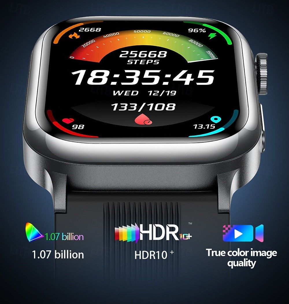 696 TK66 Relógio inteligente 2.06 polegada Relógio inteligente Bluetooth Podômetro Aviso de Chamada Monitor de Sono Compatível com Android iOS Unisexo Chamadas com Mão Livre Lembrete de Mensagem IP 67 de 2026 por $213.09 –P2