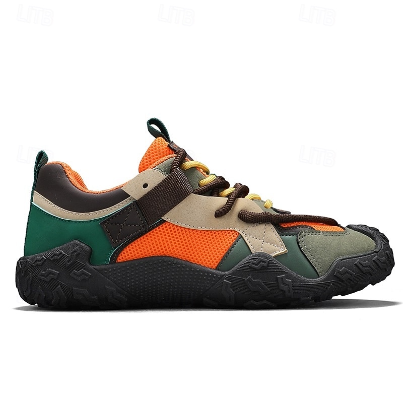 męskie buty sportowe typu adventure trail z wielokolorowymi paskami, oddychające i wytrzymałe, idealne na piesze wędrówki, sporty na świeżym powietrzu i do codziennego użytku 2026 - $42.99 –P5
