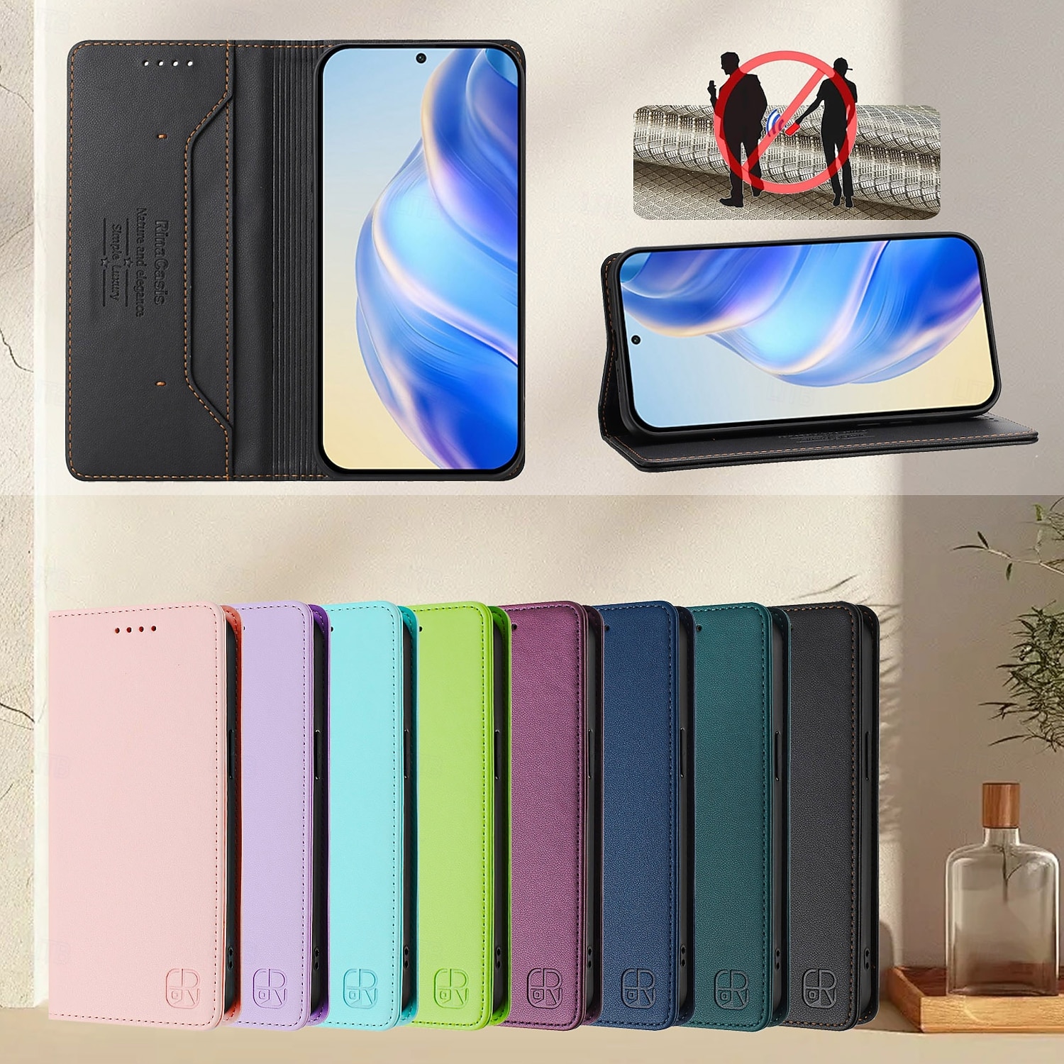 Phone Case For Samsung Galaxy S26 S26 Plus S26 Ultra Wallet Case with Stand Holder Support Wireless Charging Card Slot Retro TPU PU Leather 2026 - $15.99 –P22