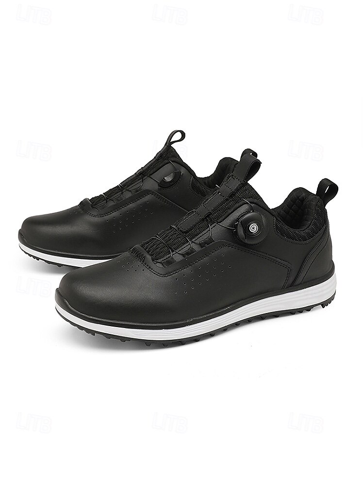 Men's Golf Shoes with Adjustable BOA Fit System – Premium Faux Leather, Stylish White Design for Golf & Outdoor Sports 2026 - $84.99 –P13