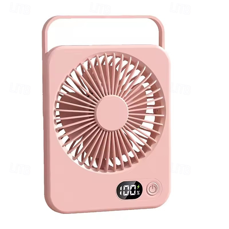 Portable Desk Fan with LED Battery Display, Rechargeable Table Fan, 180° Foldable Wall Hanging Personal Fan, Ultra-Thin Quiet USB Powered Fan for Office, Travel, Bedroom, Kitchen 2026 - $10.99 –P8