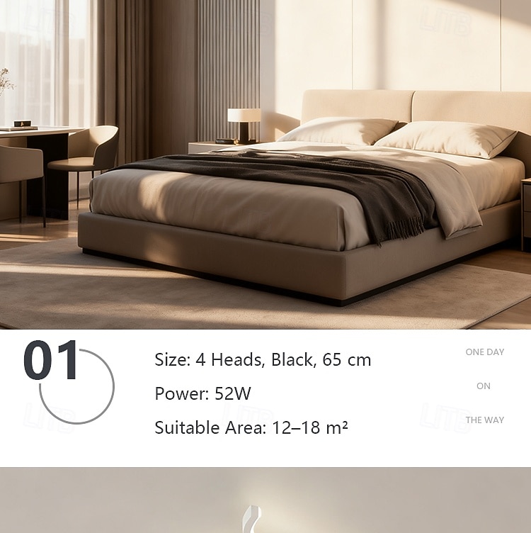 Modern LED Ceiling Light Fixture,56W 3360 Lumen ,Flush Mount Ceiling Chandelier, Ceiling Lamp for Kitchen Bedroom Study Living Room Office Dining Room,Dimming Remote Control 2026 - $105.99 –P7
