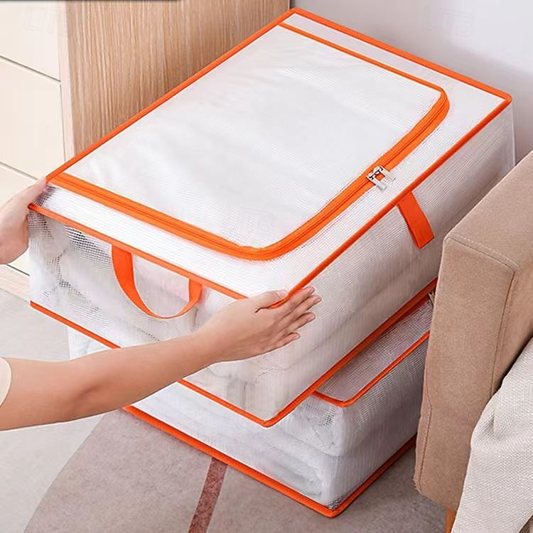 Transparente PVC-Aufbewahrungstasche mit Griff, klar und gut sichtbar, hochwertig und feuchtigkeitsbeständig, geeignet zum Packen und Organisieren von Gepäck in verschiedenen Situationen, für 2026 - $10.49 –P3