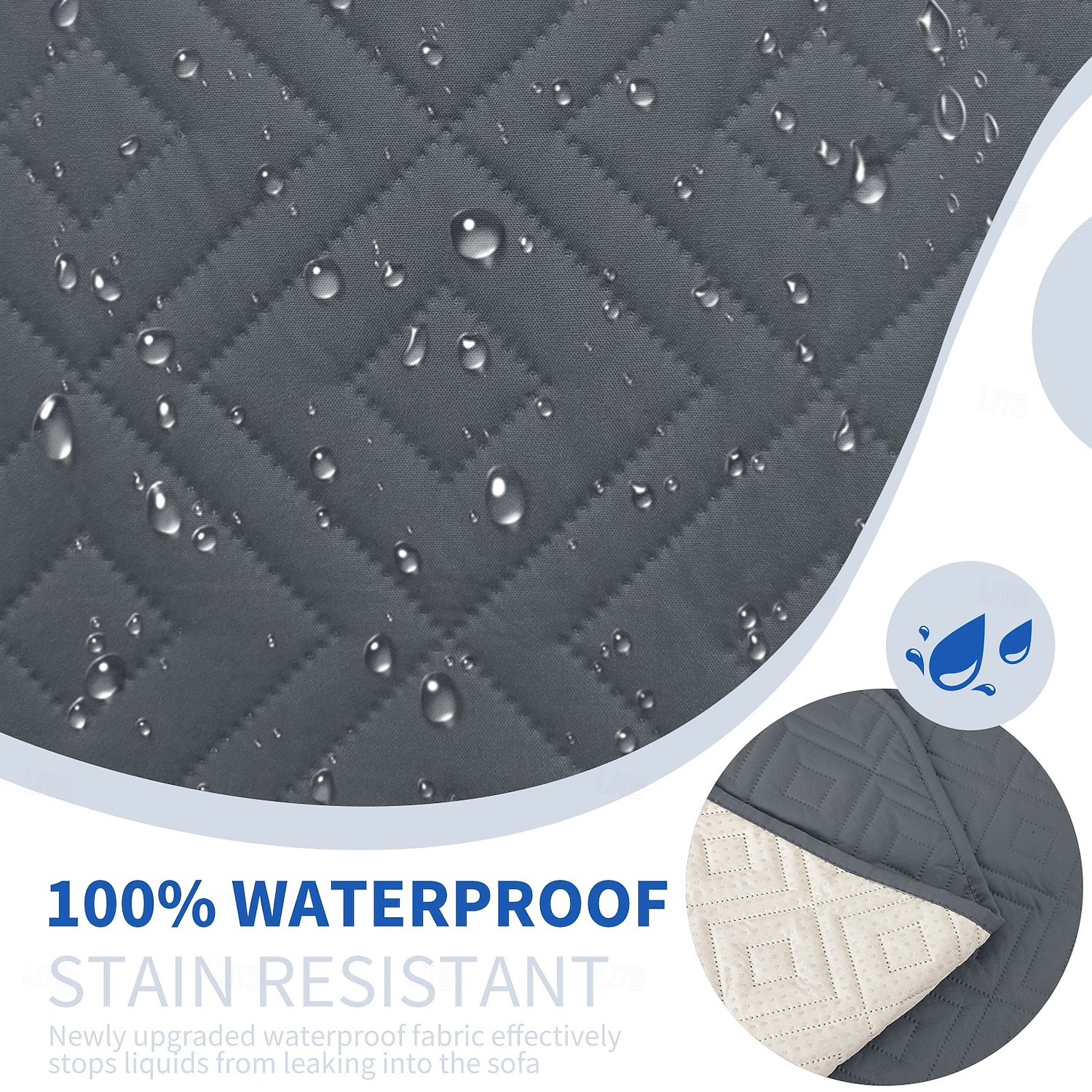 Водонепроницаемый нескользящий чехол для дивана для домашних животных, однотонный, защищает диван от мочи, моющийся чехол для мебели для собак и кошек. 2026 - $30.99 –P6