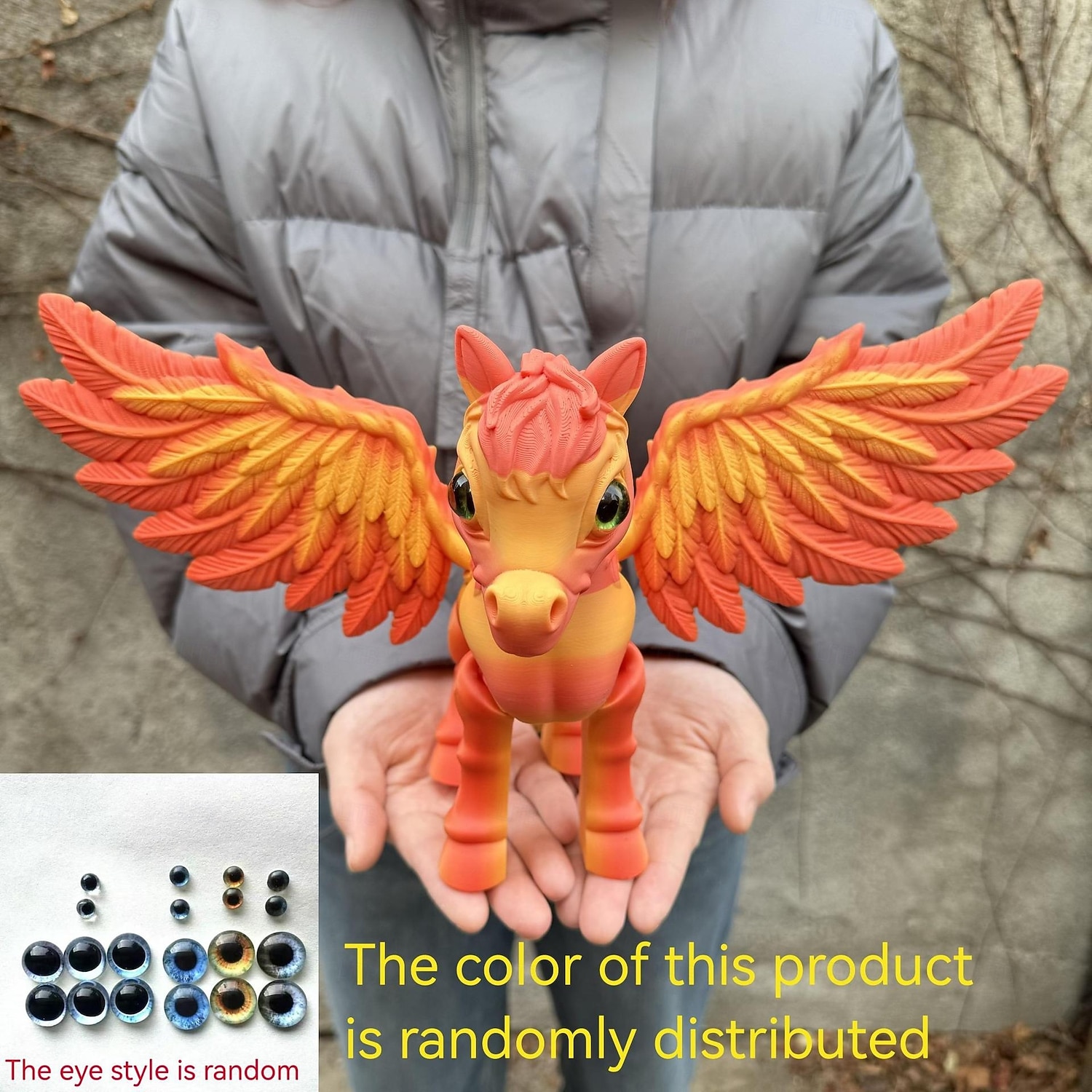 Große, 3D-gedruckte, bewegliche Pegasus-Figur, realistisches geflügeltes Pferdemodell, Sammlerstück einer Fantasiegestalt, Schreibtischdekoration für Zuhause oder Büro, Geschenkidee, Skulptur eines 2026 - $23.99 –P2