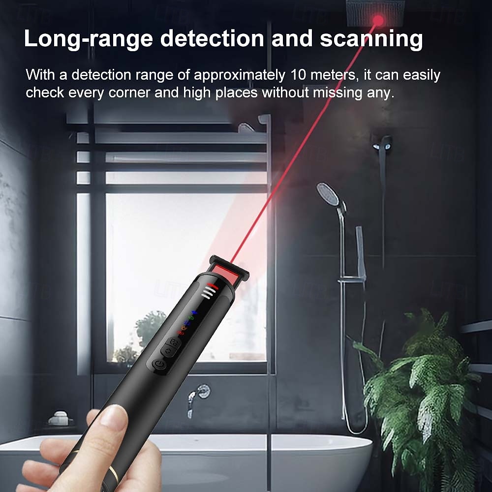 Detektor skryté kamery s infračervenou noční detekcí, vyhledávač štěnic, skener RF signálu pro bezdrátové audio štěnice, GPS tracker detektor pro cesty, hotel &zabezpečení soukromí airbnb 2026 - $38.99 –P4