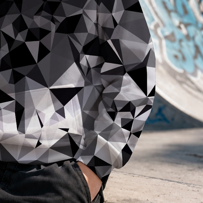 Boys' 3D Graphic Geometric Hoodie Pullover Long Sleeve 3D Print Summer Spring Sports Fashion Streetwear Kids 4-12 Years Hooded Casual Daily Outdoor Regular Fit 2026 - $23.99 –P4
