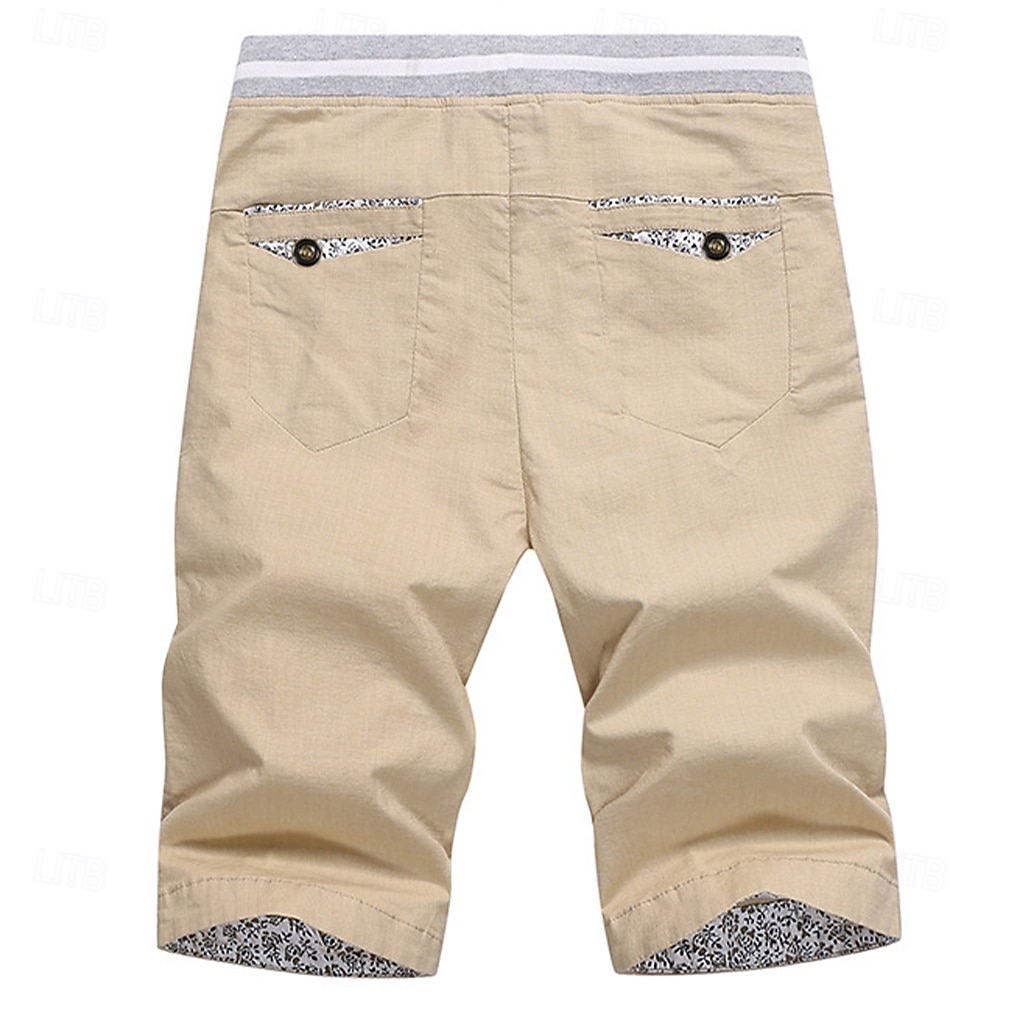 Per uomo Shorts Shorts di Lino Pantaloncini Estivi Shorts da Spiaggia Coulisse Tasca Elastico in vita Blocco di colori Tinta unita Comodità Traspirante Corto Casuale Quotidiano Spiaggia Vacanza Moda del 2026 a $17.99 –P3