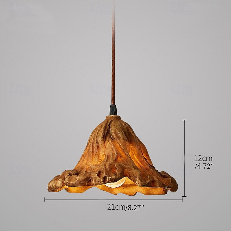 led taklampa resin art hänglampa 21cm enkel café restaurang bar pendellampa e26/27 ljuskälla metall järn taklampa 1 st 110-240v 2026 - $119.99 –P6