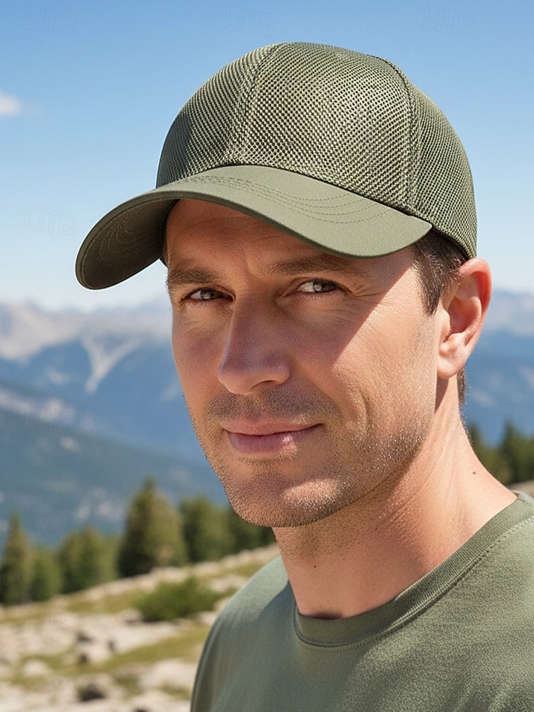Casquette de baseball pour homme en polyester respirant, style trucker multicolore ajustable, idéale pour les vacances à la plage, les tenues décontractées, la course à pied, la randonnée et les sports de plein air. de 2026 ? $9.99 –P2