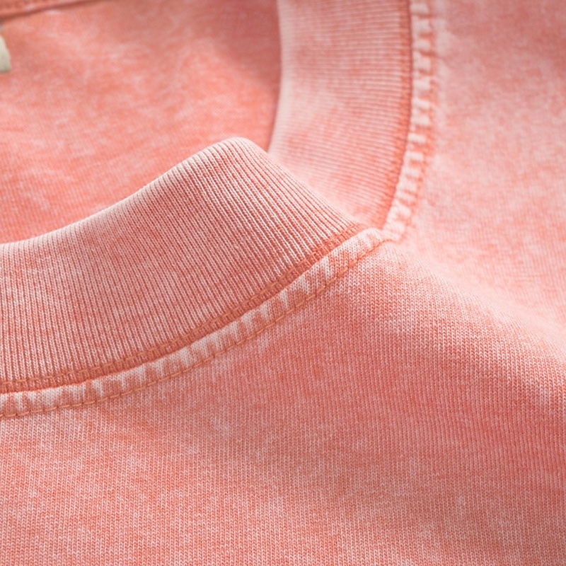 Tricou damă 100% bumbac, vintage, spălat, topuri, modă, stilat, clasic, mânecă scurtă, guler rotund, topuri lungi, casual, zilnic, plajă, trandafir, roșu, albastru, verde iarbă, negru, portocaliu, vară, primăvară 2026 - $21.99 –P5