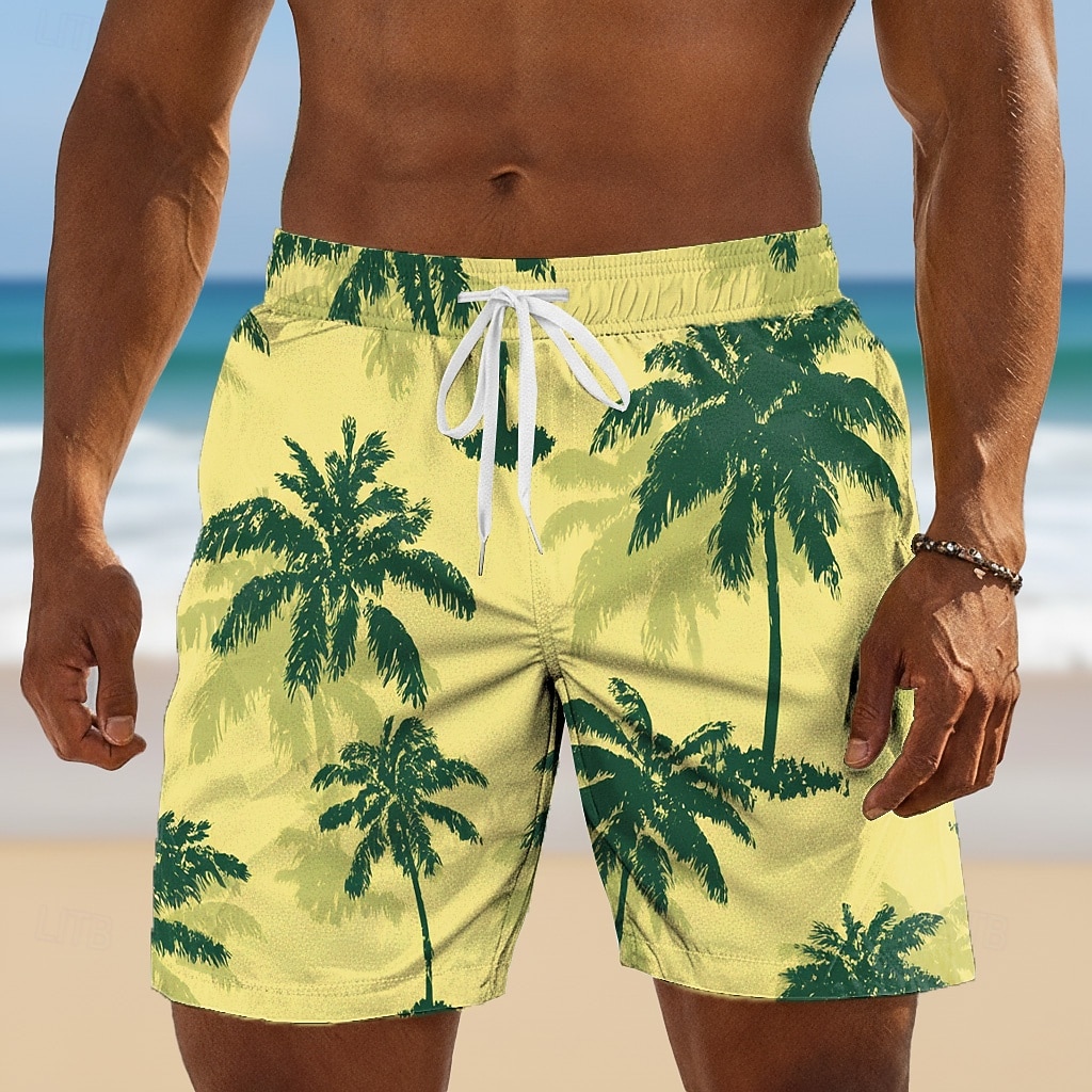 Per uomo Albero di Cocco Colore sfumato Piante Tropicali Costumi da bagno Costumi da bagno Pantaloncini da bagno Pantaloncini da Surf Misura del girovita medio Hawaiano All'aperto Vacanza del 2026 a $20.99 –P1