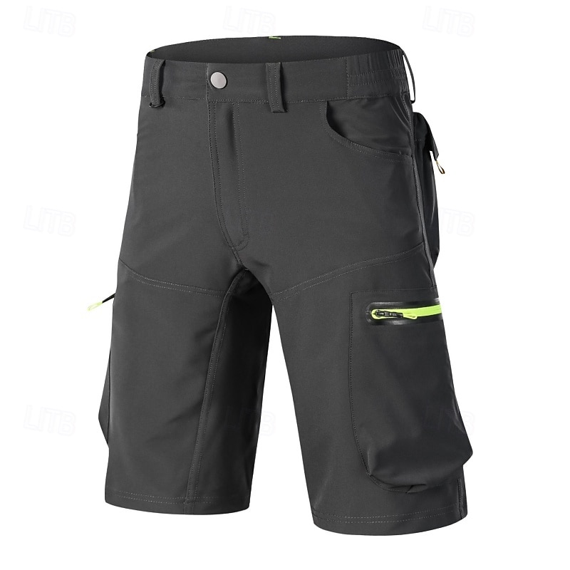 Herre Helfarge MTB-shorts Sykkelshorts Sykkel Shorts Løstsittende shorts Slimfit sport Hurtigtørkende Vanntett Glidelås Pustende Svart Militærgrønn Klær Sykkelklær 2026 - $35.99 –P2