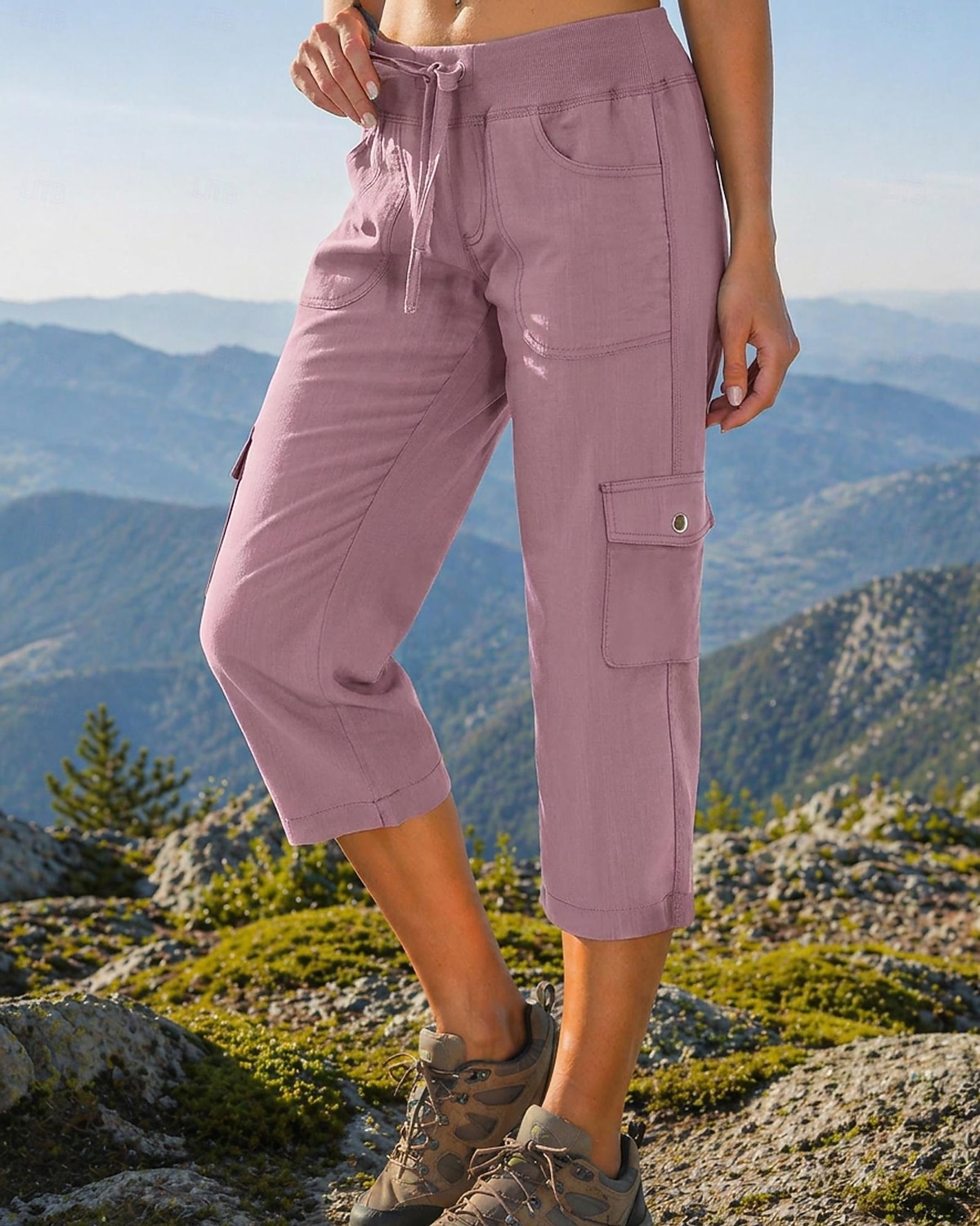 Women's Outdoor Pants Cargo Pants Hiking Pants Trousers Summer Spring Autumn / Fall Outdoor Regular Fit Waterproof Quick Dry Breathable Pants / Trousers Drawstring Drawstring Pocket Elastic Waist 2026 - $26.99 –P6