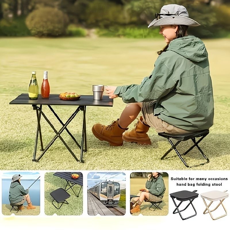 Portable Folding Chair Adult Heavy-Duty Portable Folding Chair with a 440 lbs Weight Capacity, Lightweight and Sturdy Frame, Compact Foldable Outdoor Chair with Portability, Stool-Like, Weather-Resist 2026 - $14.99 –P5