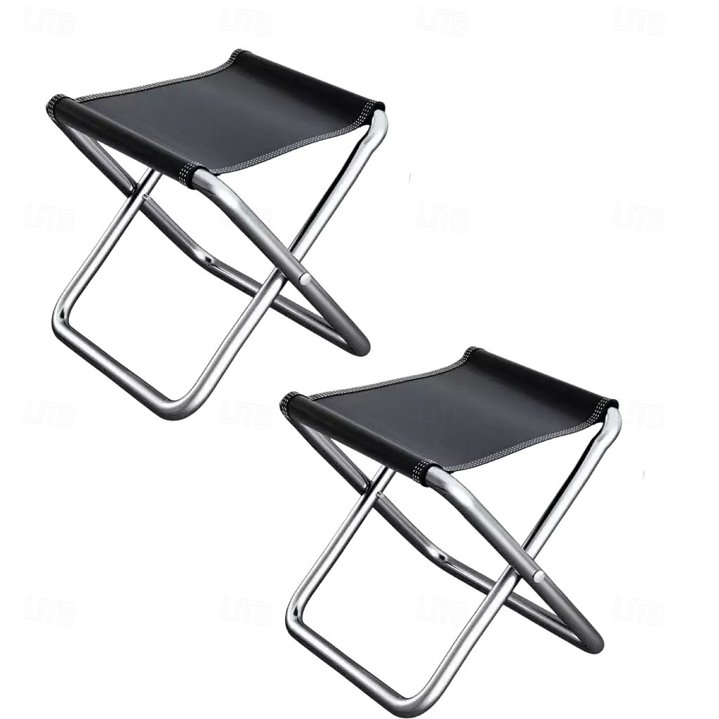 2 mini taburetes plegables, ligeros, portátiles y plegables para acampar, silla plegable multifuncional para aventuras al aire libre, viajes, acampada, pesca, picnic en la playa, jardín, sala de 2026 - $17.49 –P3