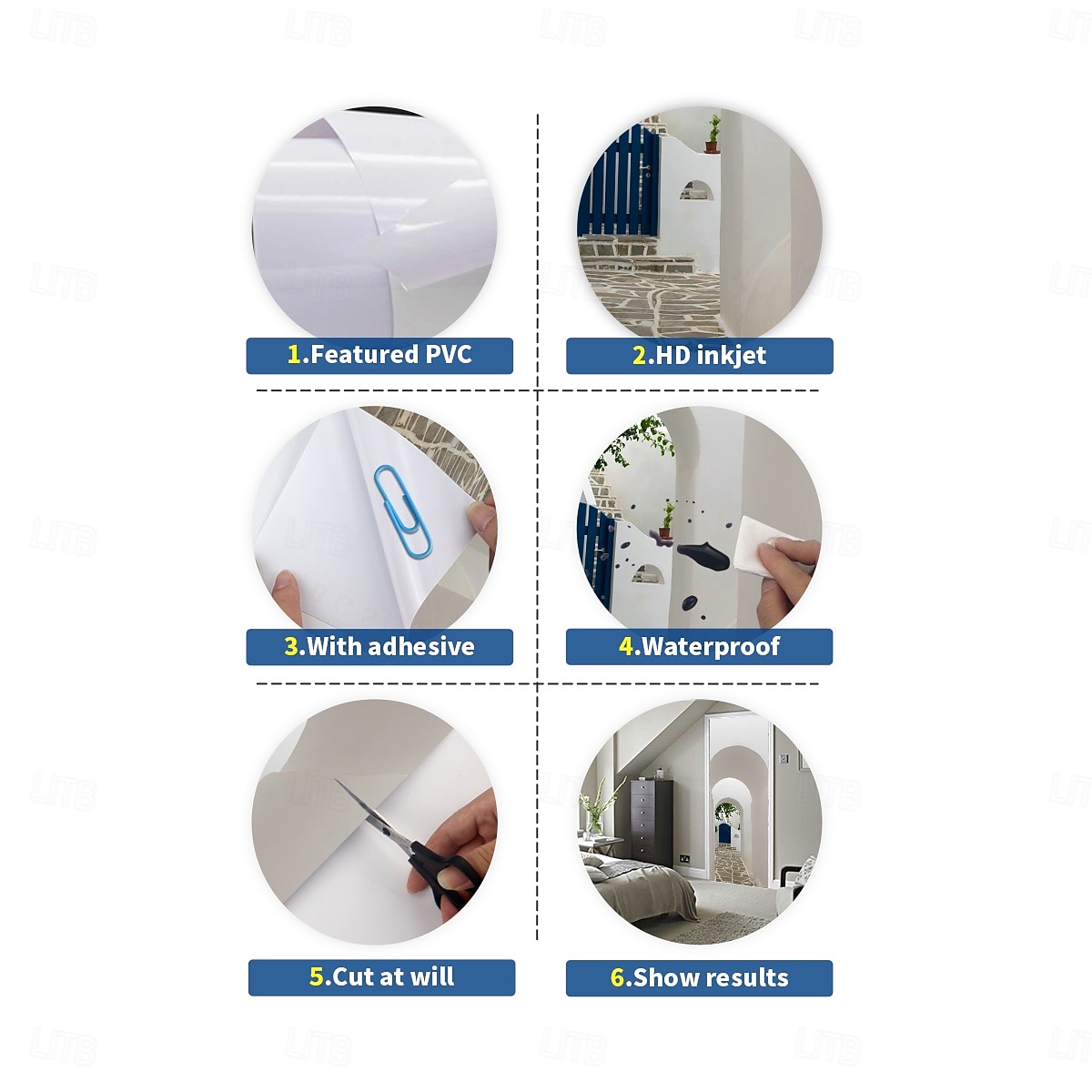 Verwijderbare zelfklevende pvc-deursticker, decoratieve sticker voor muur en deur. &Glazen sticker voor slaapkamer, woonkamer, badkamer, kamer – 30,3 x 78,7 inch 2026 - $25.99 –P10