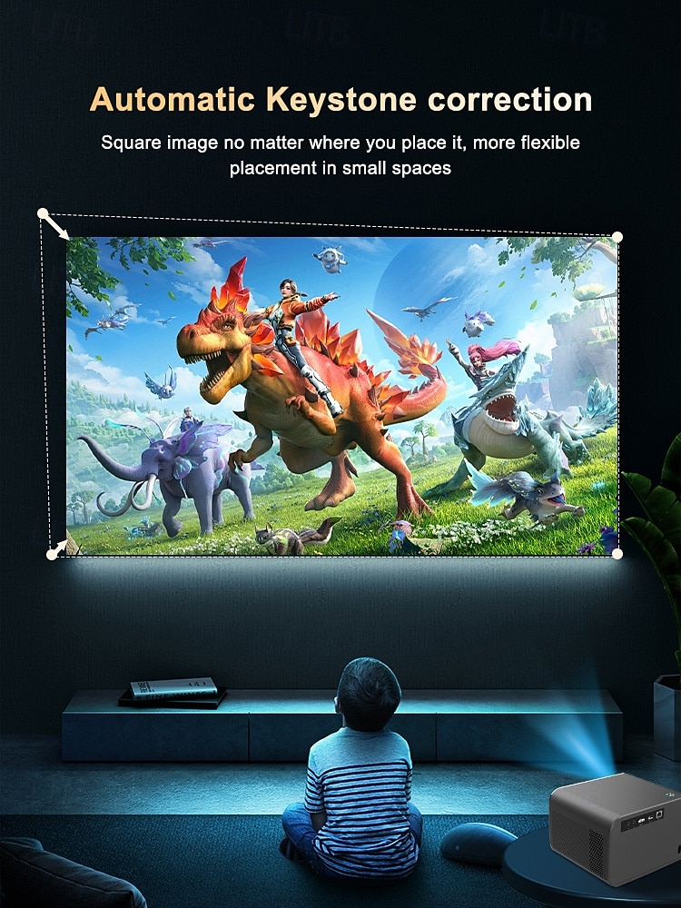 4K Smart Projector with Android 13, Native 1080P Home Theater Projector, Auto Focus & Auto Keystone, WiFi 6, Bluetooth 5.4, Amlogic T950S Chip, Movie Projector Compatible with iOS/Android/TV Stick 2026 - $286.49 –P5
