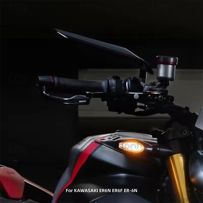 Dragonfly Moto Motorcycle Rearview Mirrors for Kawasaki ER6N ER6F ER-6N, Adjustable Rotating Wind Wing Side Mirror, Aerodynamic Stealth Winglet Mirrors for Sport Bike, Aluminum Alloy, 1 Pair 2026 - $20.99 –P6