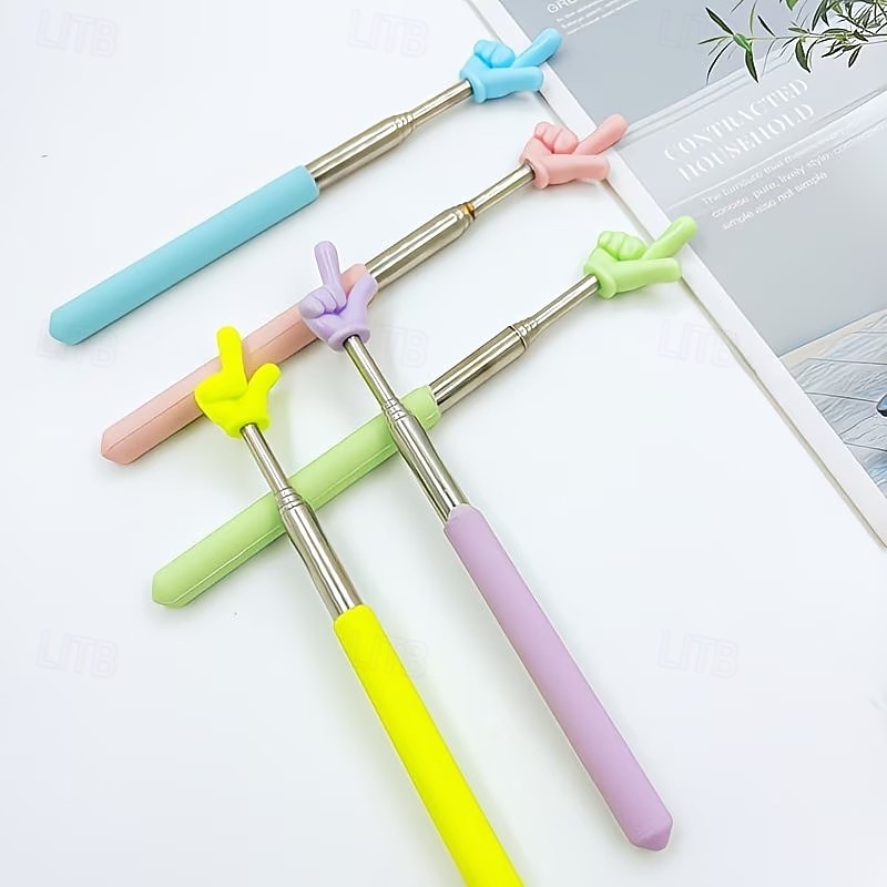 5pcs Retractable Teacher Pointers, Adjustable Finger Pointers, Mini Telescopic Classroom Pointers, Suitable for Elementary and Kindergarten Teachers, Classroom Supplies 2026 - $10.99 –P7