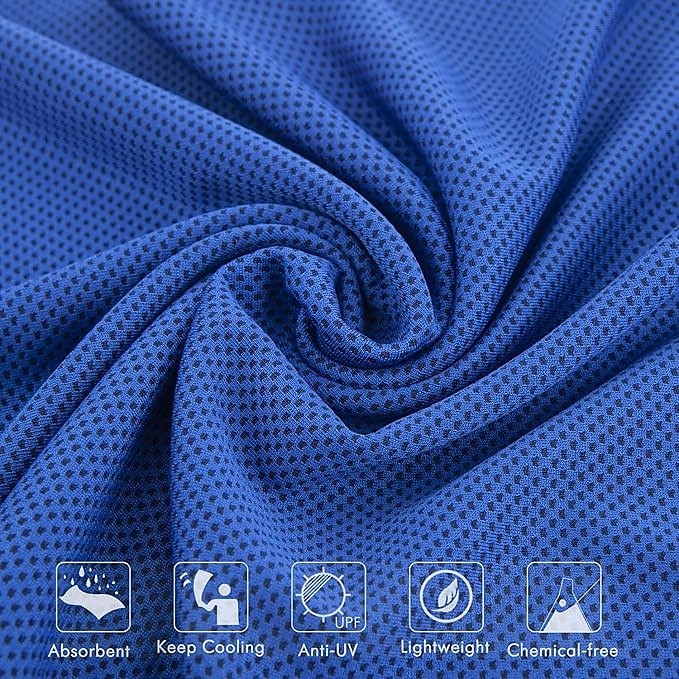 4 Packs Cooling Towel (31.5"x 12"), Ice Towel, Microfiber, Soft Breathable Chilly Towel Stay Cool for Yoga, Sport, Gym, Workout, Camping, Fitness, Running, Workout & More Activities (Multicolor) 2026 - $21.99 –P3