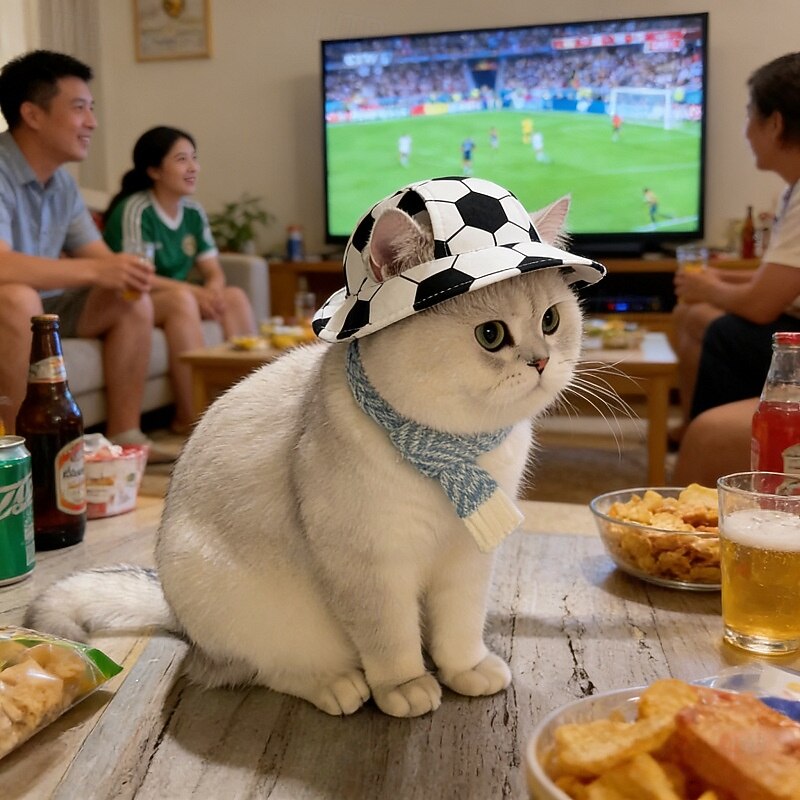 шапка для питомца с футбольным рисунком 2026 - $15.99 –P6