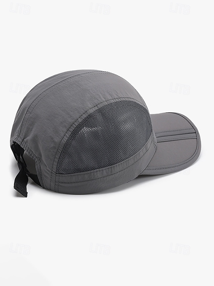 Gorra de béisbol de poliéster transpirable y ligera para hombre, sombrero de sol con panel de malla ajustable multicolor para viajes de vacaciones, actividades al aire libre, senderismo y uso casual 2026 - $11.99 –P10