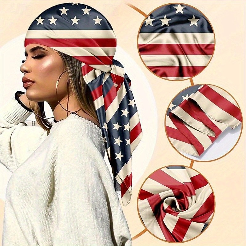 USA:s 250-årsjubileum, USA Kanada, världsfotbollsflagga, tryckt bandana för män och kvinnor, fyrkantig huvudduk, pannband, huvudband, utomhustillbehör för jublande fans 2026 - $13.49 –P6