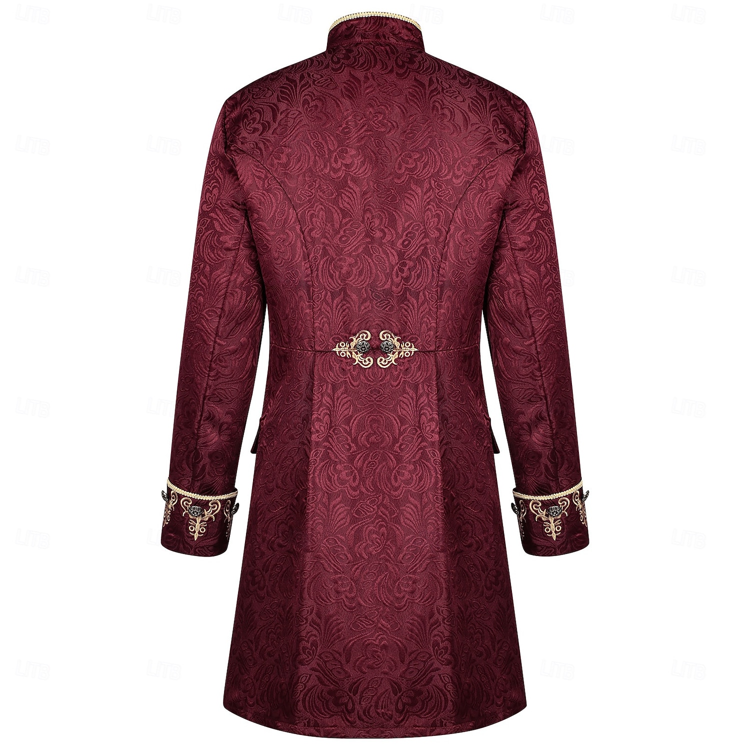 Medieval Renacimiento Abrigo Larga Príncipe Caballero Noble Bordado Disfraz Hombre Real Víspera de Todos los Santos Carnaval Feria del Renacimiento LARP Adulto Chaqueta Todas las Temporadas 2026 - $64.99 –P2