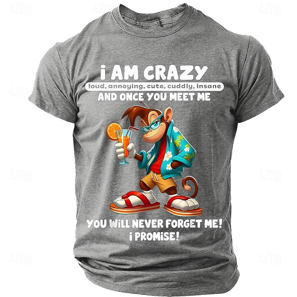 Męskie Śmieszne Podkoszulek Krótki rękaw Podkoszulek Druk 3D Półgolf Koszula Moda Designerskie Prosty Codzienny Impreza Ulica Czerwony Lato Wiosna Odzież S M L XL XXL XXXL 2026 - $18.99 –P15