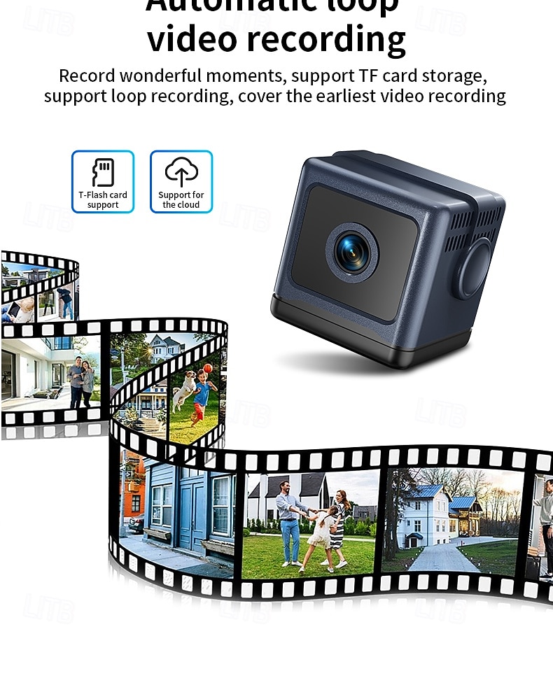 Mini wifi-beveiligingscamera, kleine draadloze verborgen camera voor huisbeveiliging, 1080p HD-babyfoon met nachtzicht &Bewegingsdetectie, draagbare minicamera met app-bediening voor baby- en 2026 - $37.99 –P16