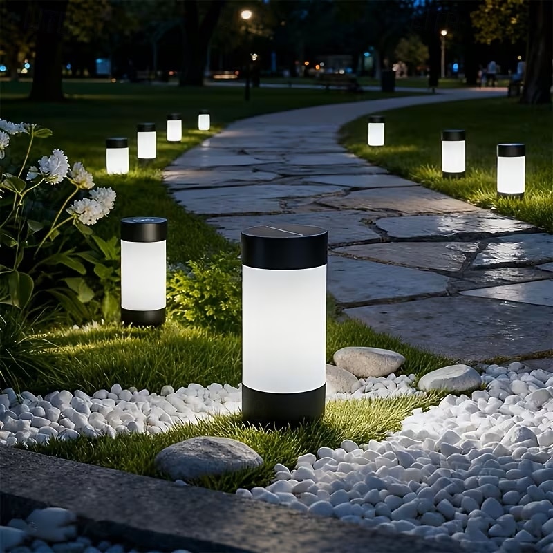 4er-Set Solar-Gartenleuchten, wasserdichte Gartenwegleuchten, dekorative Solar-Bodenleuchten zum Einstecken, für den Außenbereich 2026 - $39.99 –P4