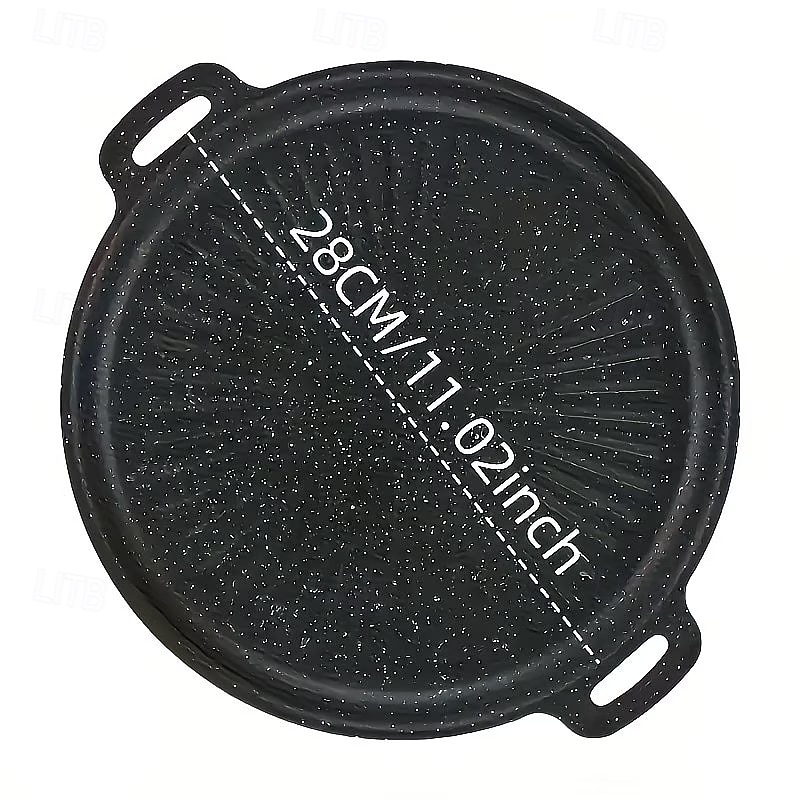 1/2 pezzi padella e casseruola per barbecue resistenti – conduzione uniforme del calore per bistecche e pancake perfetti, superficie in ghisa facile da pulire, manico appendibile, lavabile in del 2026 a $12.99 –P5