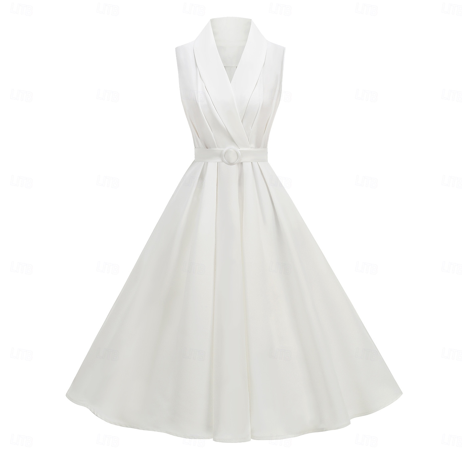 1950er Retro Vintage Rockabilly Midlänge Kleid Swing-Kleid Ausgestelltes Kleid Kurze Ärmel Einfarbig Tupfen Tailliert und ausgestellt Schaukel V Ausschnitt Kostüm Damen Lässig Party Alltagskleidung 2026 - $49.99 –P8