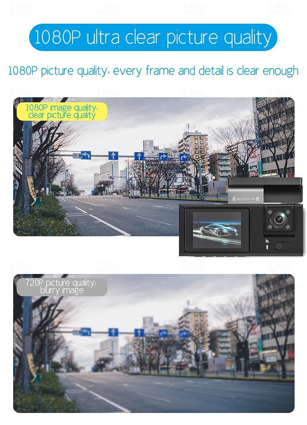 1080p New Design / with Rear Camera Car DVR 170 Degree Wide Angle 2 inch IPS Dash Cam with motion detection / Loop recording / Waterproof Car Recorder 2026 - $95.99 –P3